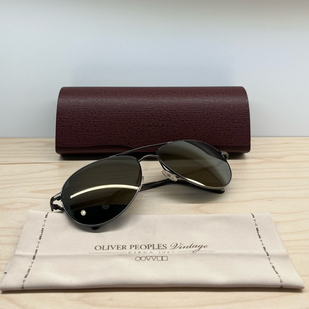 Oliver Peoples Vintage Aviator Sunglasses